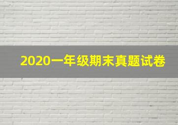 2020一年级期末真题试卷