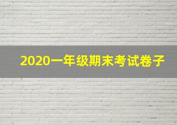 2020一年级期末考试卷子