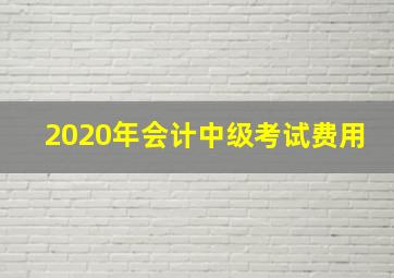 2020年会计中级考试费用