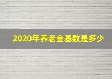 2020年养老金基数是多少