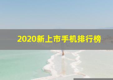 2020新上市手机排行榜