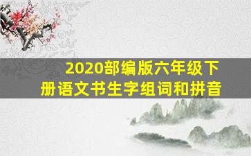 2020部编版六年级下册语文书生字组词和拼音