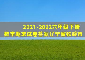 2021-2022六年级下册数学期末试卷答案辽宁省铁岭市