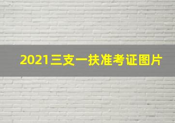 2021三支一扶准考证图片