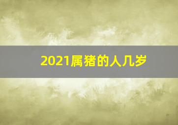 2021属猪的人几岁