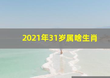 2021年31岁属啥生肖