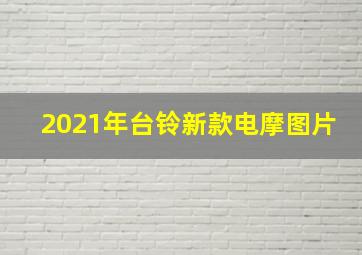 2021年台铃新款电摩图片