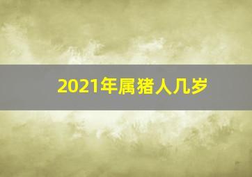 2021年属猪人几岁