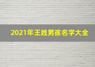 2021年王姓男孩名字大全