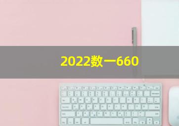 2022数一660