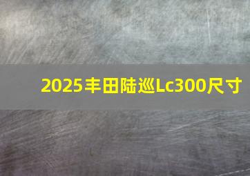 2025丰田陆巡Lc300尺寸