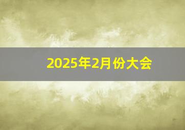 2025年2月份大会