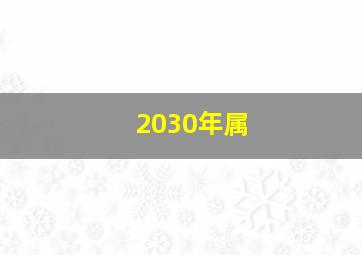 2030年属