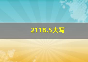 2118.5大写