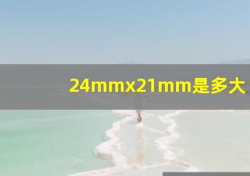 24mmx21mm是多大