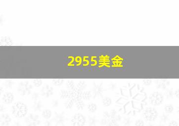 2955美金