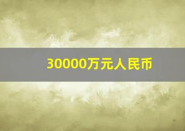 30000万元人民币