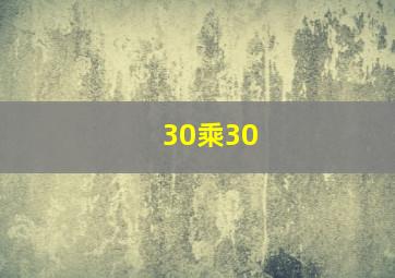 30乘30