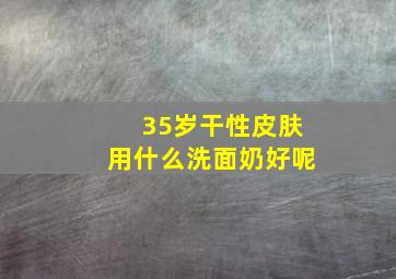 35岁干性皮肤用什么洗面奶好呢