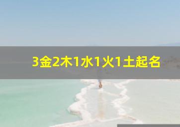 3金2木1水1火1土起名