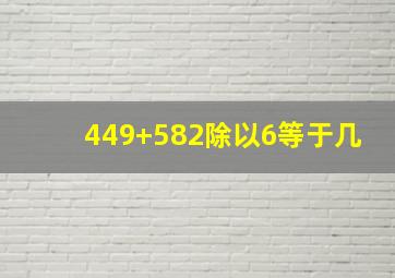 449+582除以6等于几