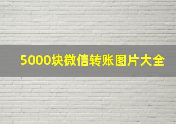 5000块微信转账图片大全