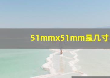 51mmx51mm是几寸