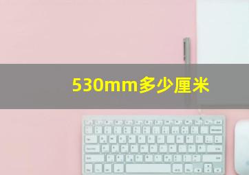 530mm多少厘米