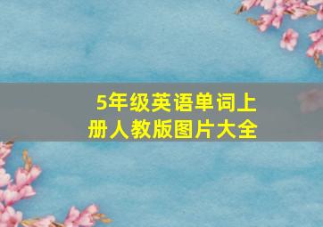 5年级英语单词上册人教版图片大全