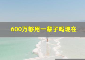 600万够用一辈子吗现在