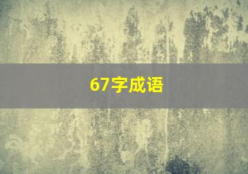 67字成语