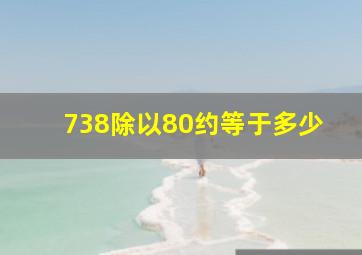 738除以80约等于多少