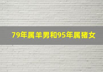 79年属羊男和95年属猪女