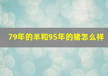 79年的羊和95年的猪怎么样