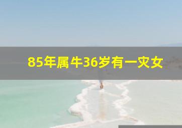 85年属牛36岁有一灾女