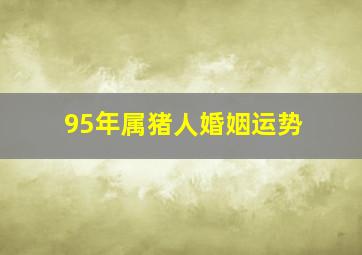 95年属猪人婚姻运势