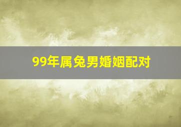 99年属兔男婚姻配对