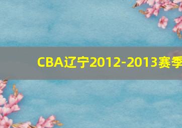 CBA辽宁2012-2013赛季