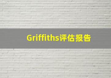 Griffiths评估报告