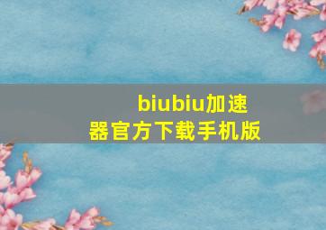 biubiu加速器官方下载手机版