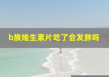 b族维生素片吃了会发胖吗