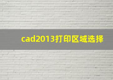 cad2013打印区域选择