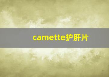 camette护肝片