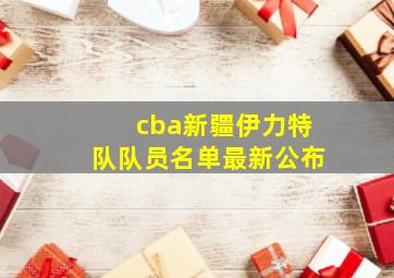 cba新疆伊力特队队员名单最新公布