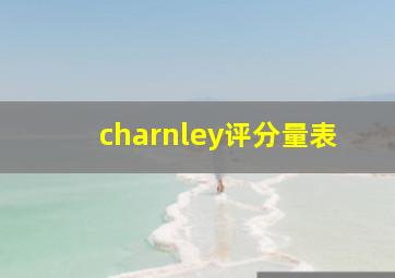 charnley评分量表