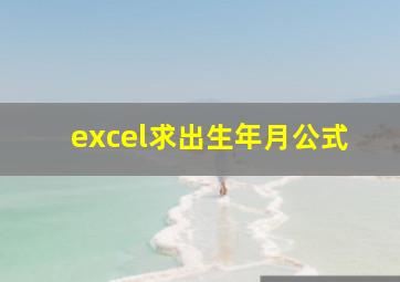 excel求出生年月公式