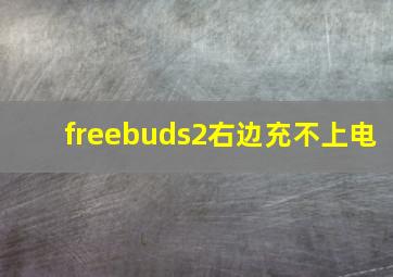 freebuds2右边充不上电