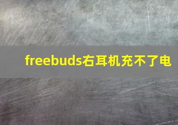 freebuds右耳机充不了电