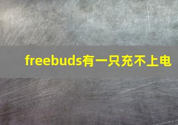 freebuds有一只充不上电