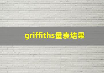 griffiths量表结果